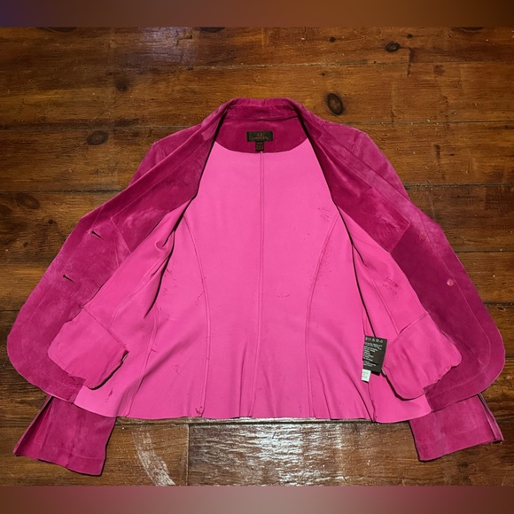 DANIER PINK SUEDE VINTAGE JACKET - Picture 9 of 11
